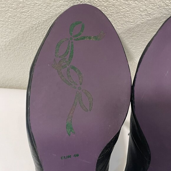 POETIC LICENCE LONDON "Backlash" Heeled Oxford Black/Burgundy 9/9.5 - Picture 13 of 13